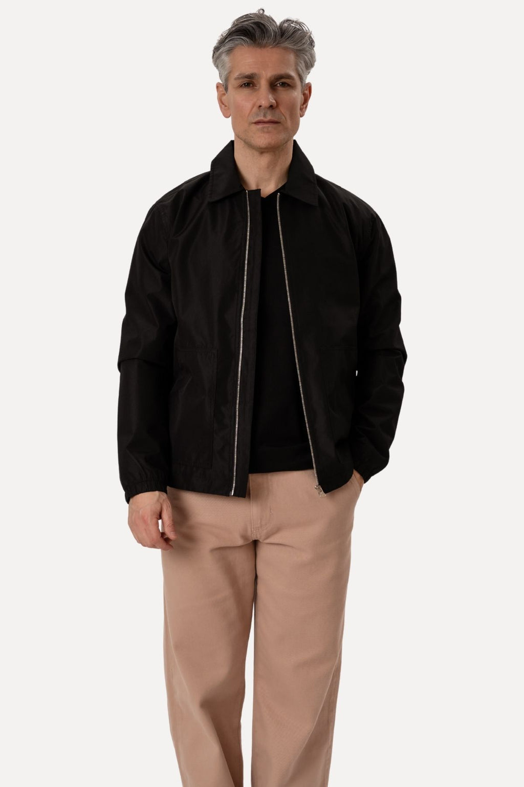 Short Zip Jacket - Sort