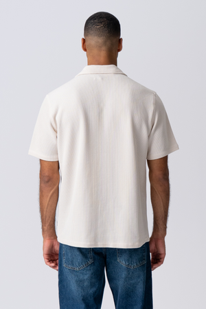 Strikket Skjorte - Beige