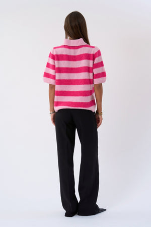 Alba Polo Knit - Pink
