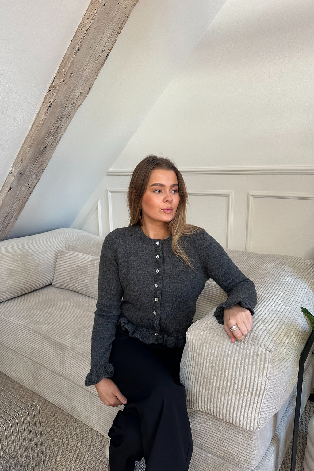 Flora Cardigan - Grå