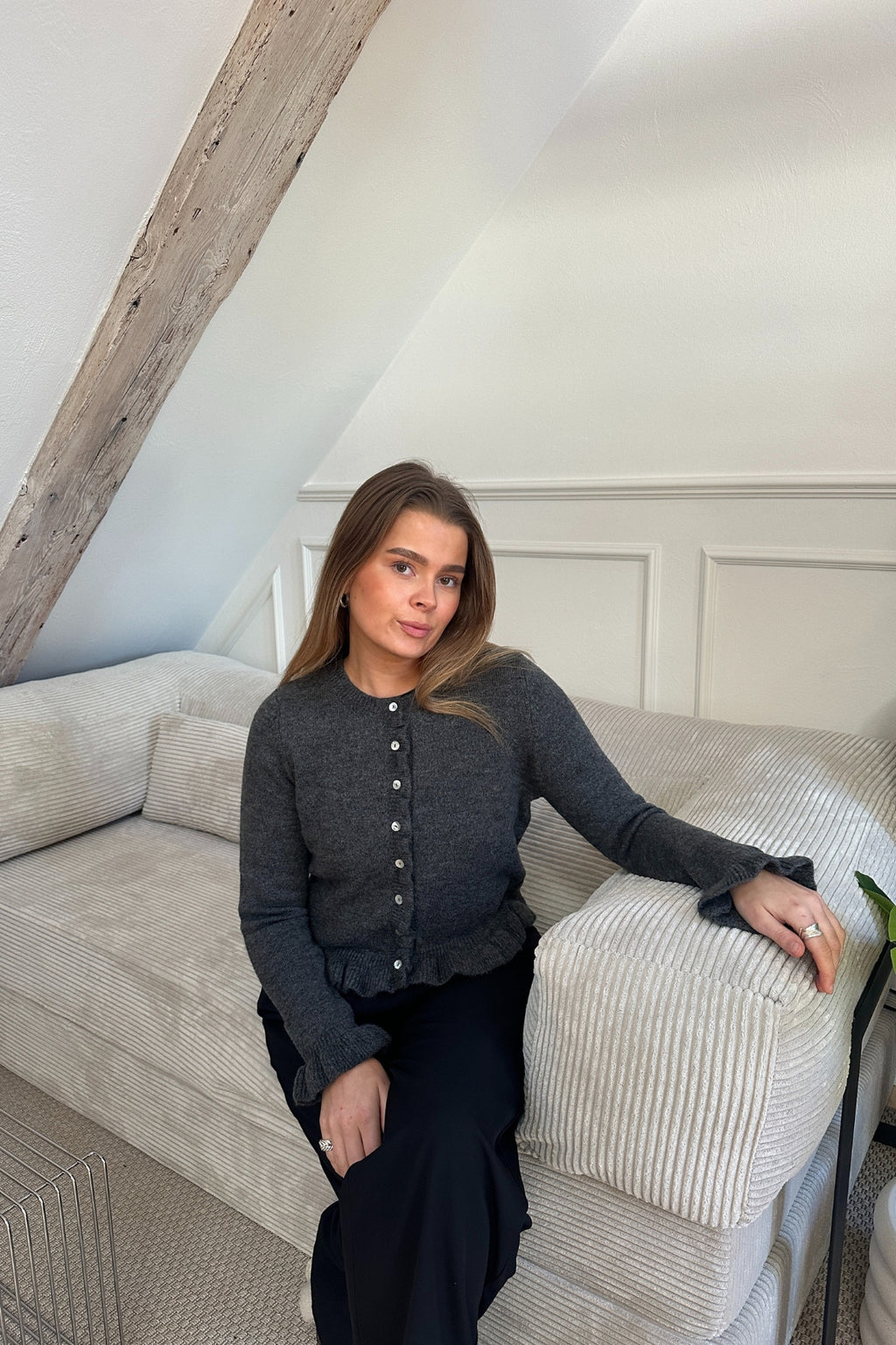 Flora Cardigan - Grå