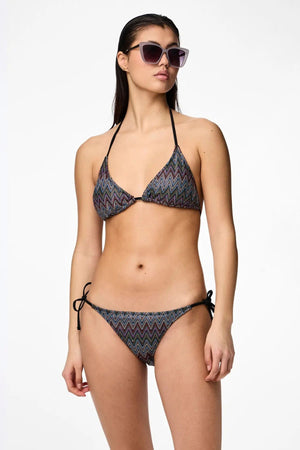 Ada Bikini Strikket Brazil - Eggnog Jacquard Mønster