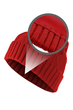 Next Beanie Cable Flap - Red