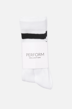 Heritage Tennis Socks 5-Pak - Hvid-Sort