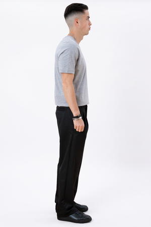Basic V-neck t-shirt - Oxford Grå