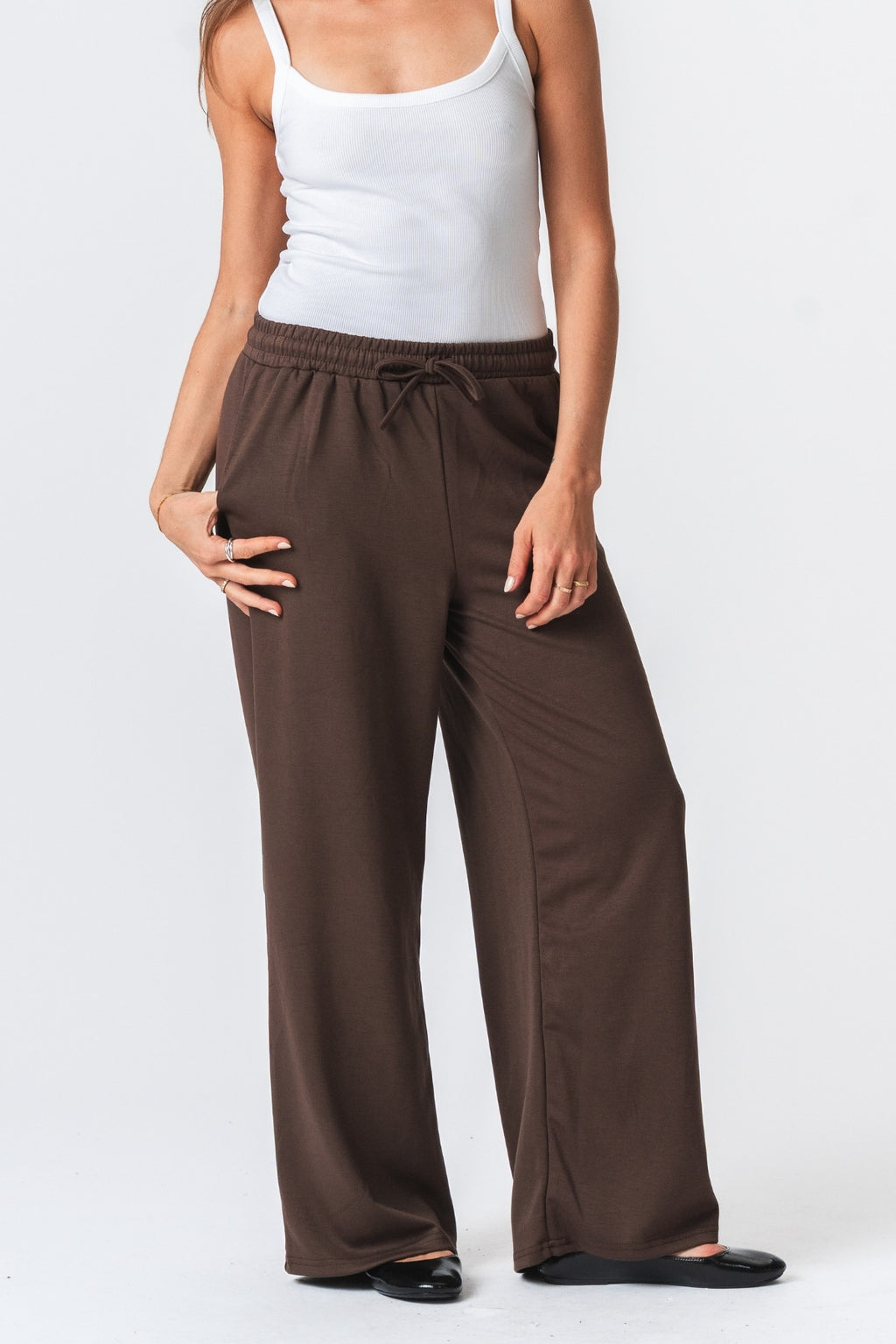 Leah Loose Pants - Brun