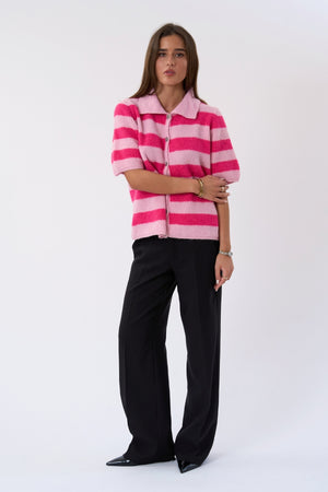 Alba Polo Knit - Pink