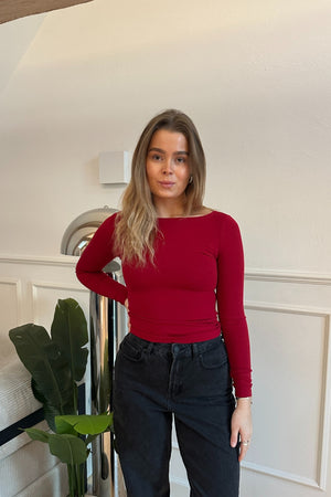 Cassandra Bluse - Bordeaux