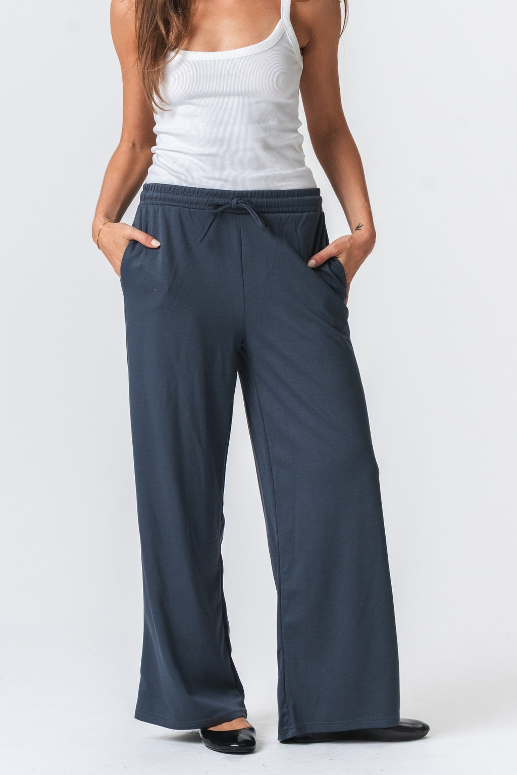 Leah Loose Pants - Grå