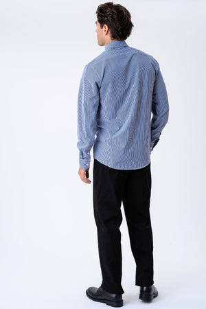 Den Originale Premium Performance Skjorte - Hvid/Navy