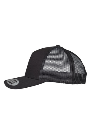 Retro Trucker Cap - Black