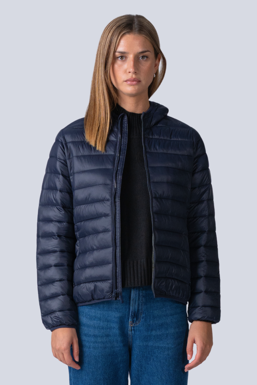 Let Puffer Jakke - Navy
