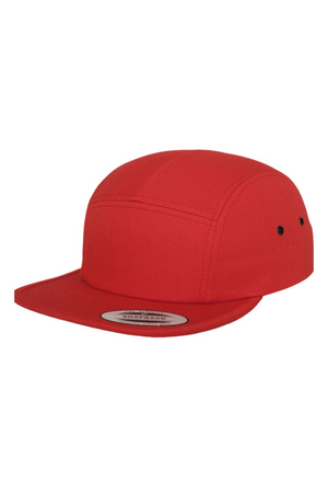 5 Panel Cap - Red