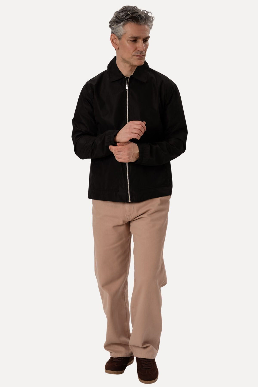 Short Zip Jacket - Sort