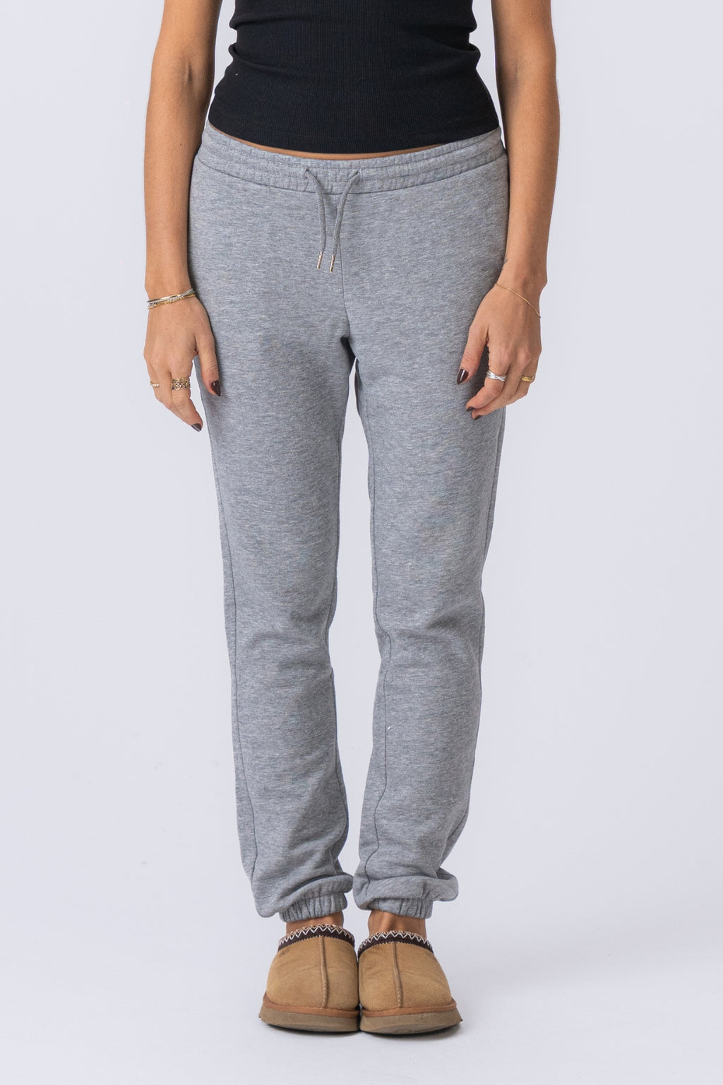 Basic Sweatpants - Lysegrå Melange