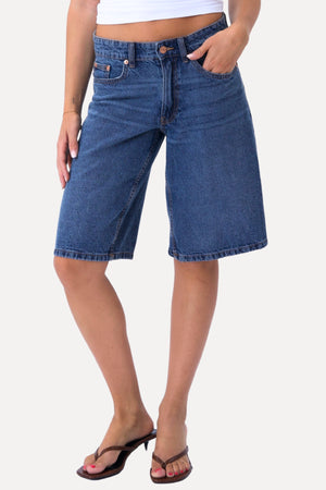 Denim Shorts - Medium Blue Denim