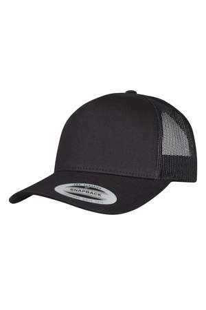 Retro Trucker Cap - Black