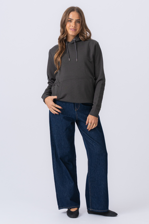 Sweatshirt Hoodie - Mørkegrå