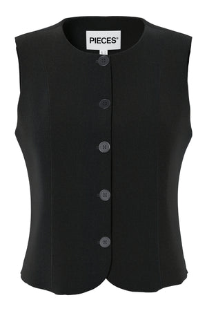 Kamil Fitted Vest - Sort