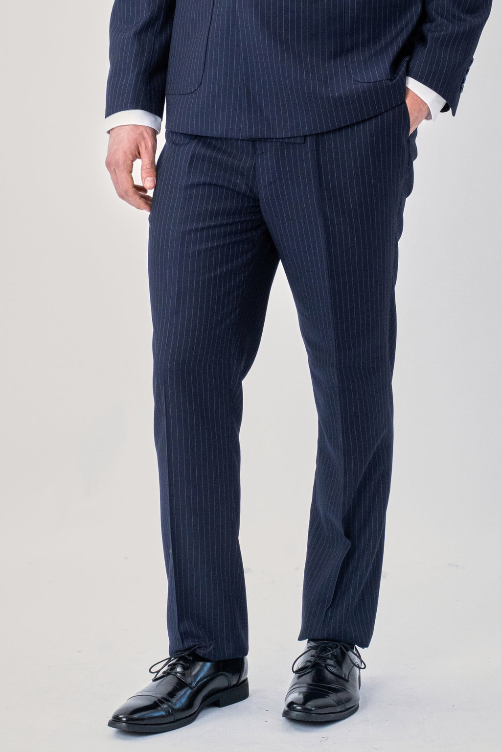 Classic Pants - Navy Nålestribet