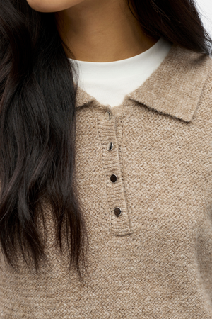 Anine Strik Polo - Morel Melange