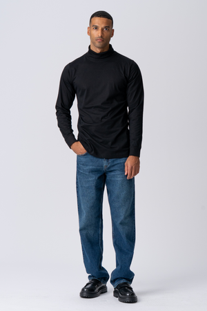 Rullekrave trøje - Sort