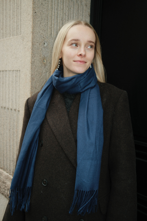 Tørklæde - Marineblå