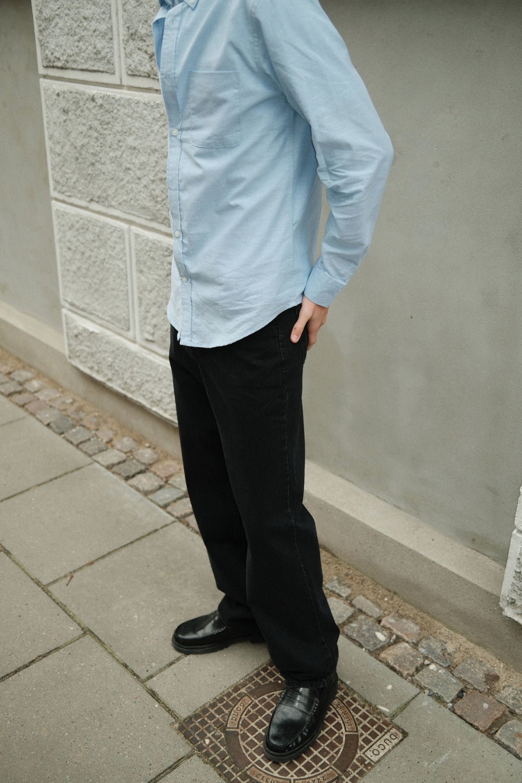 Baggy Jeans - Sort Denim