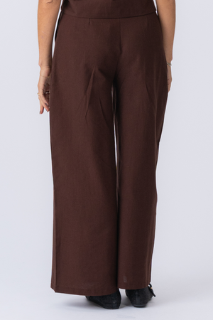 Melissa Wide Pants - Brun