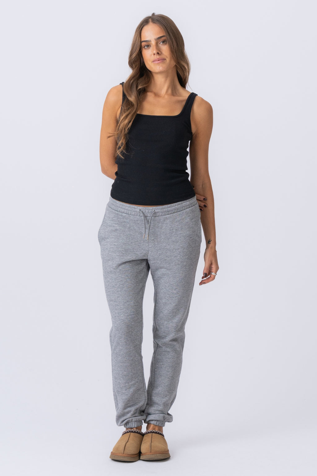 Basic Sweatpants - Lysegrå Melange