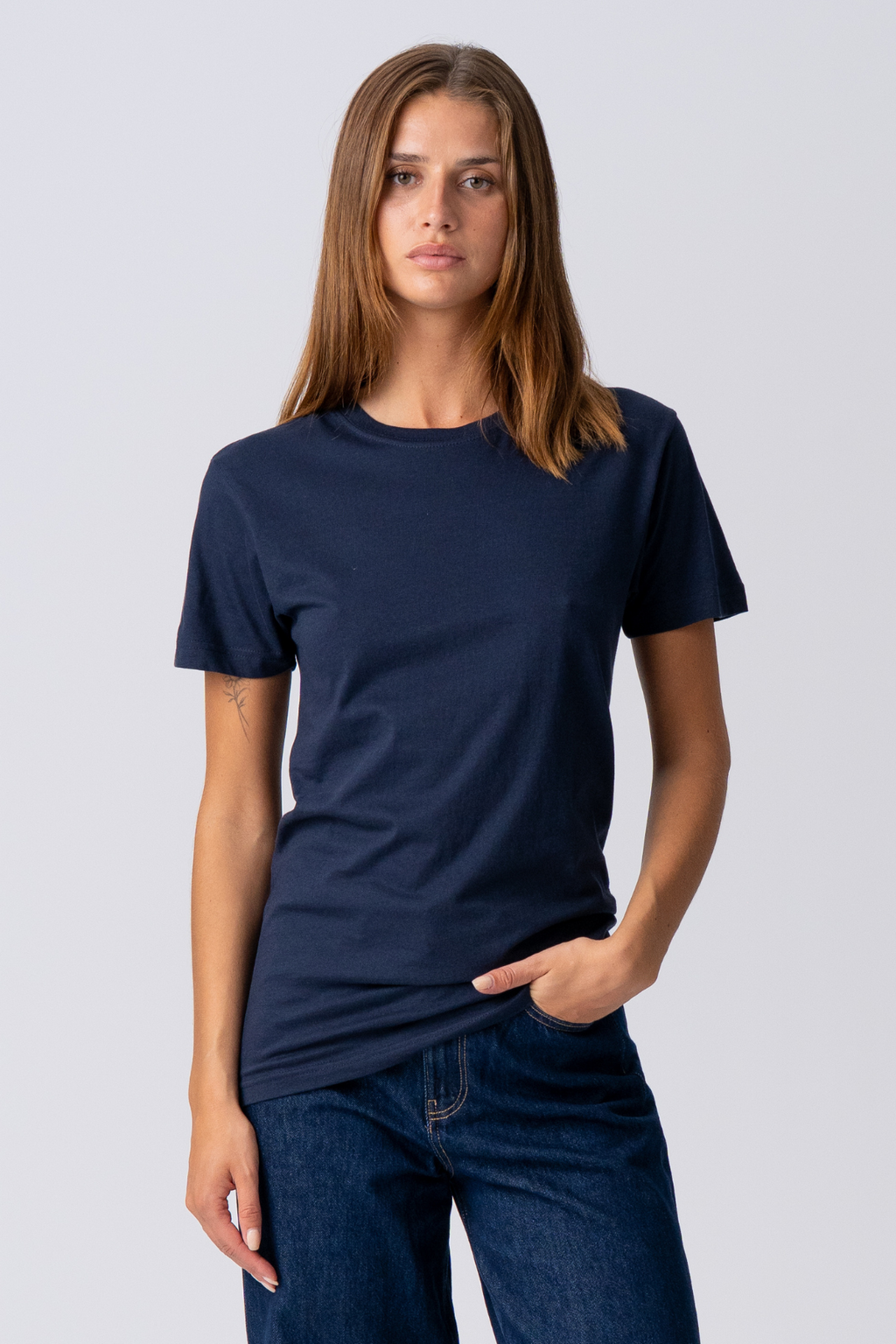 Basic Let T-shirt - Navy