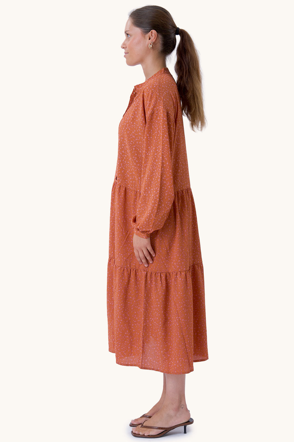 Sara langærmet kjole - Rosa