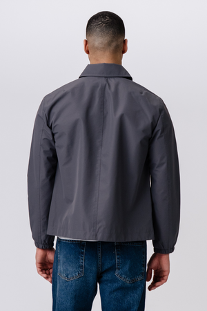 Short Zip Jacket - Grå