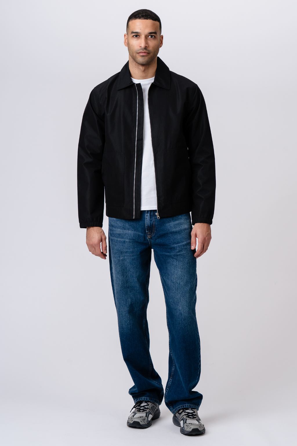 Short Zip Jacket - Sort