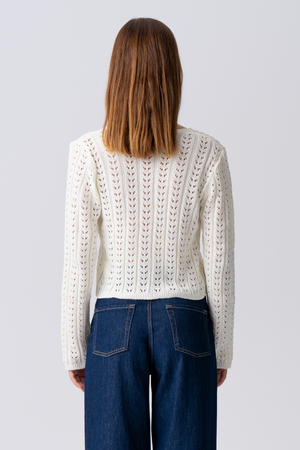 Virginia Strik Cardigan - Ecru