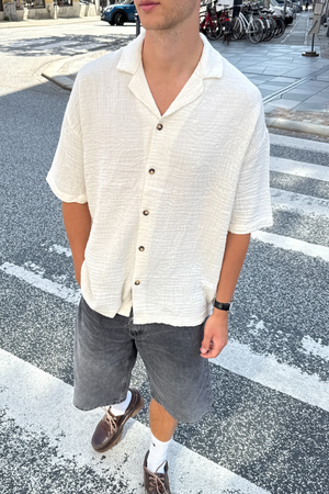 Kortærmet Skjorte - Hvid