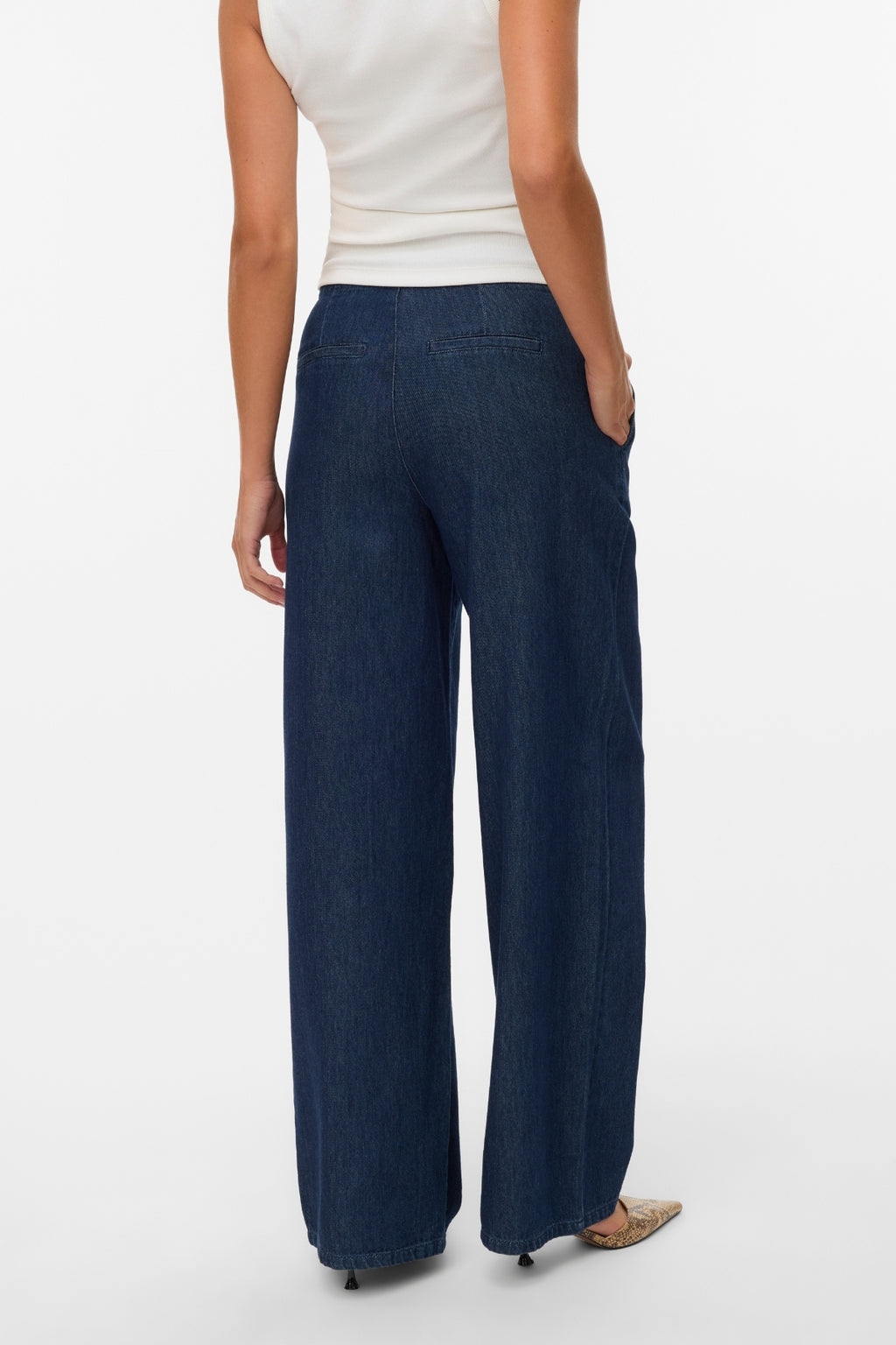 Rae Wide Jeans - Mørkeblå Denim