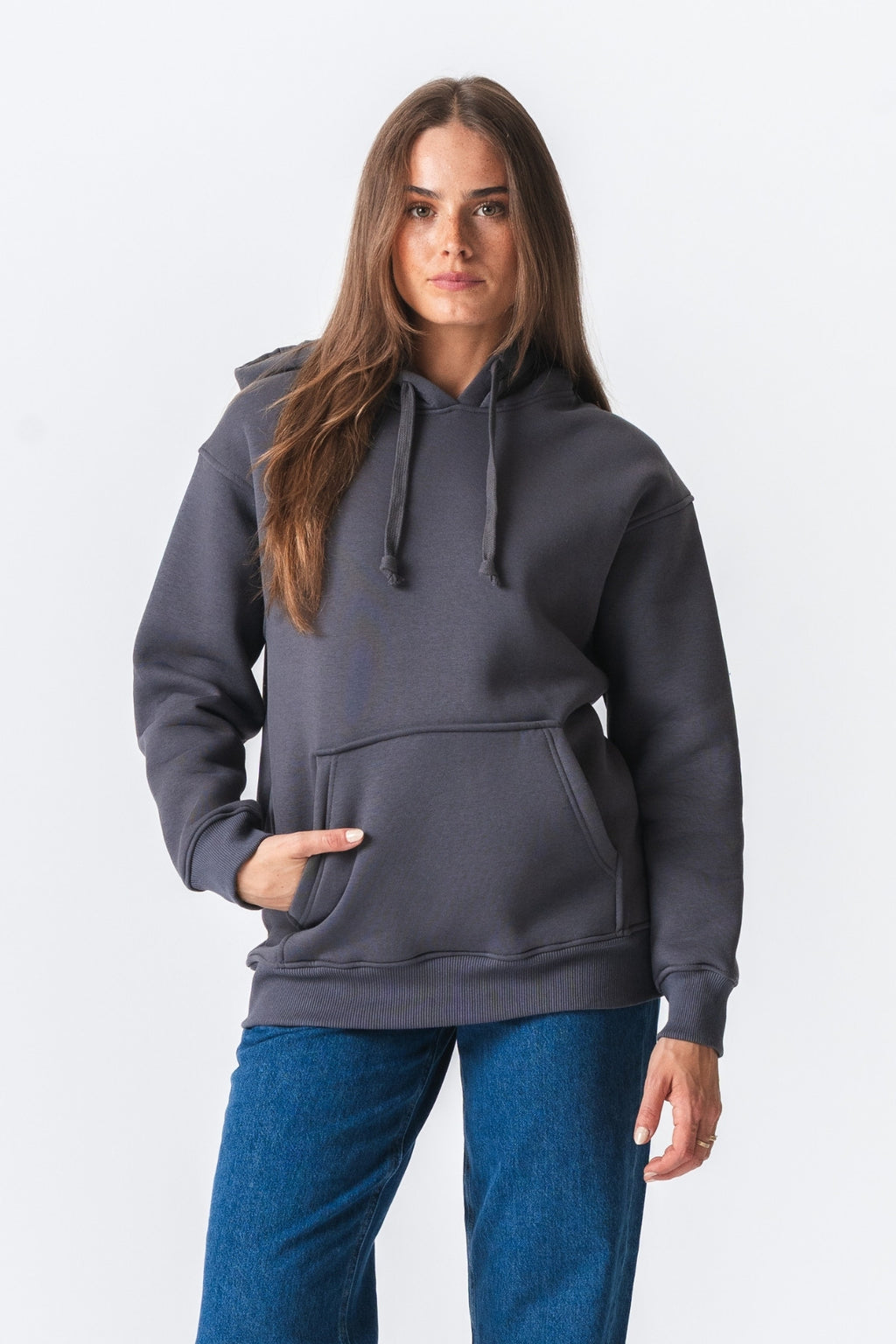 Stella Oversized Hoodie - Mørkegrå