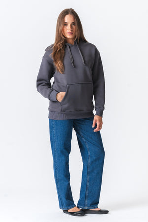 Stella Oversized Hoodie - Mørkegrå