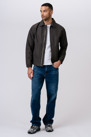 Short Zip Jacket - Mørkegrøn