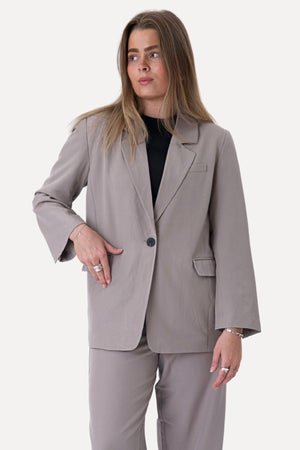 Oversized Blazer - Grå