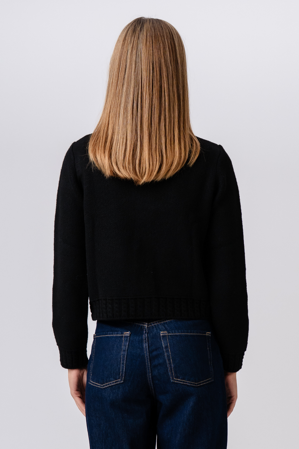 Emilie Strik Cardigan - Sort