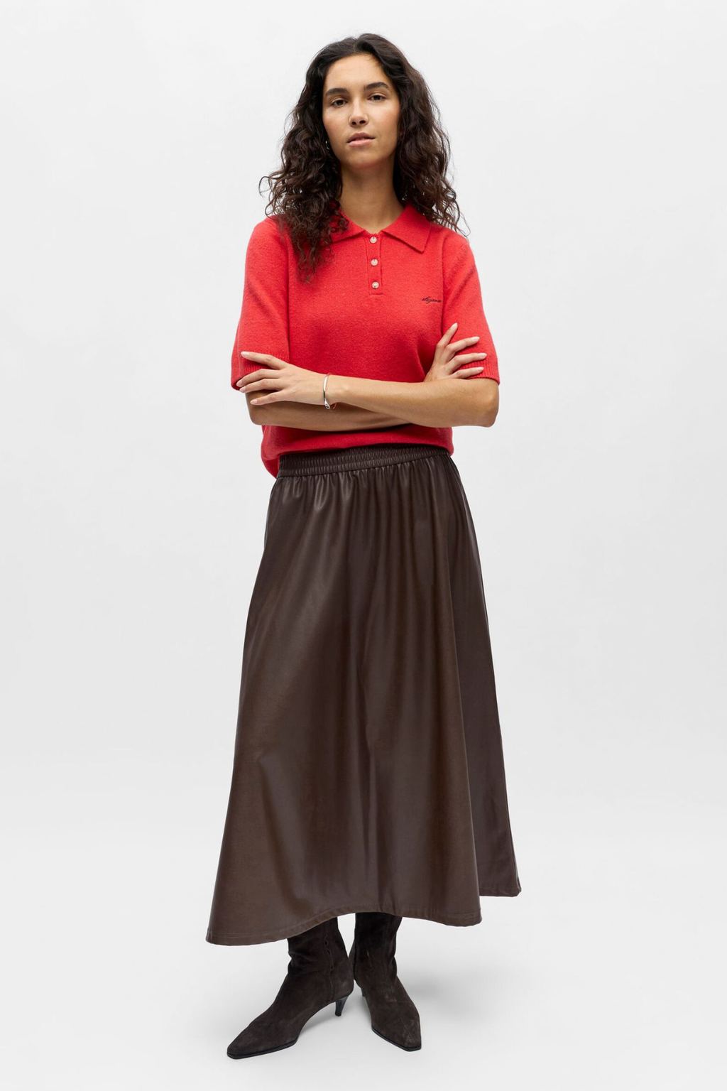 Debbie Strik Polo - Poinsettia