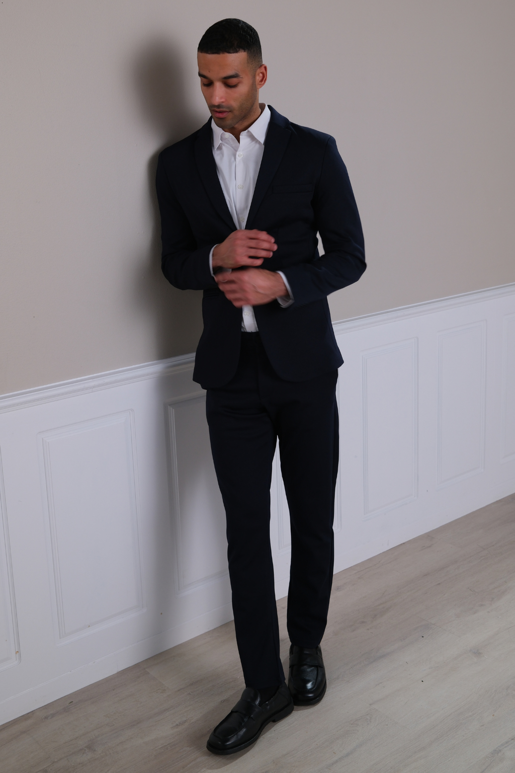 Det Originale Performance Jakkesæt Regular fit - (Sort)