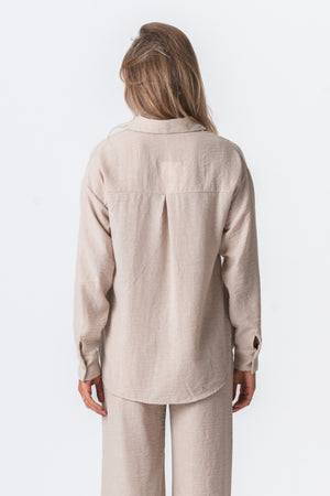 Lilly Bukser + Lilly Skjorte (Sand)