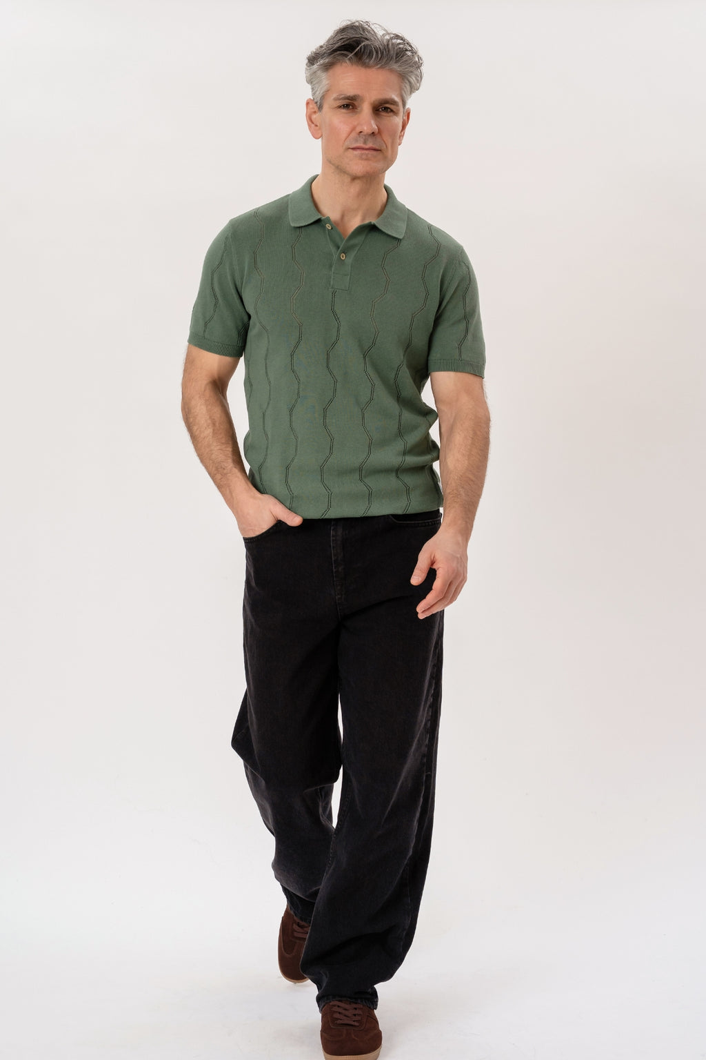 Duran Knit Polo - Grøn