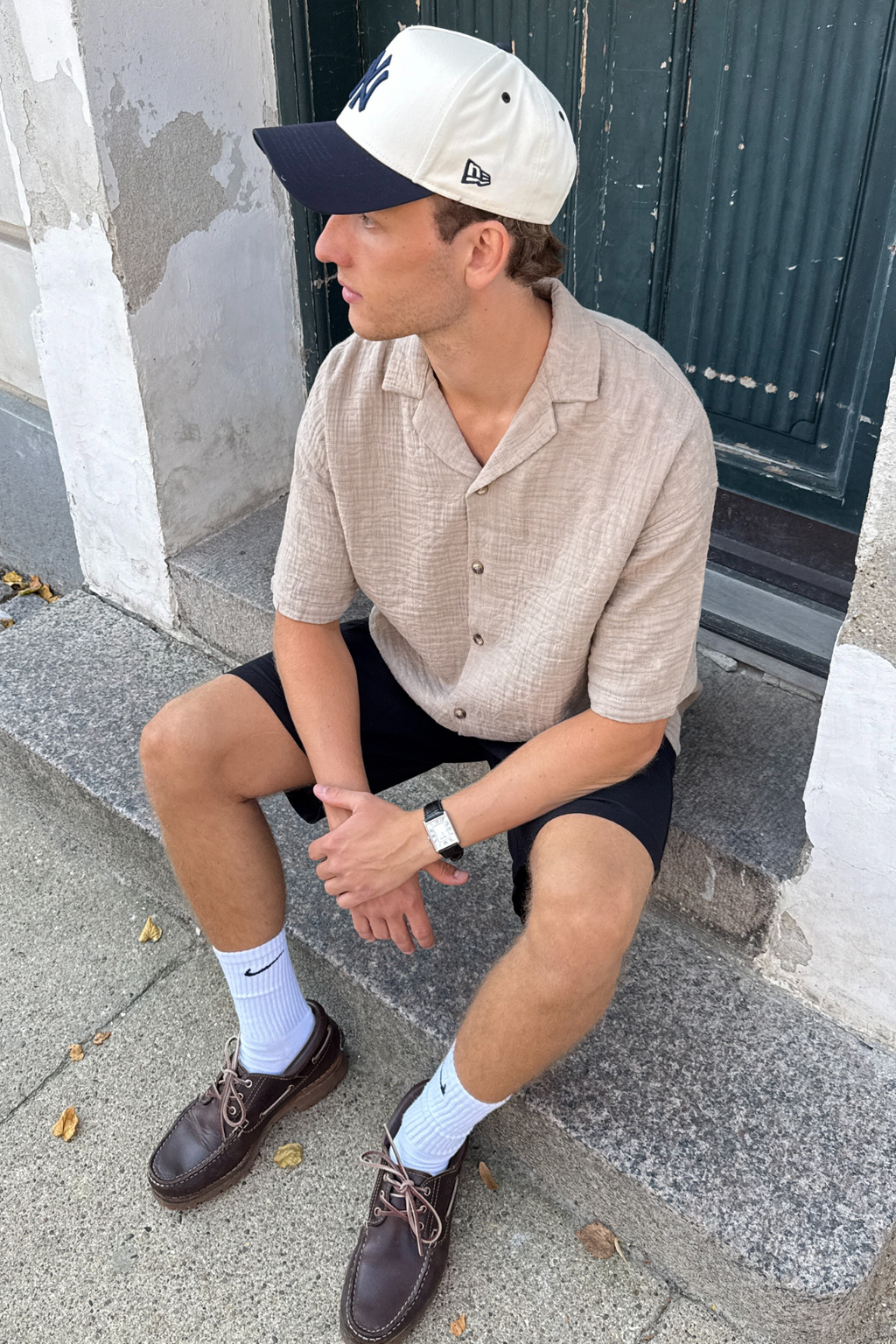 Kortærmet Skjorte - Sand