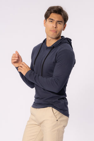 Light Hoodie - Blue Navy