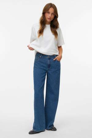 Remy Wide Jeans - Medium Blue Denim