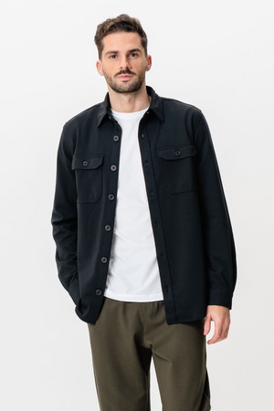 Performance Regular Overshirt - Sort